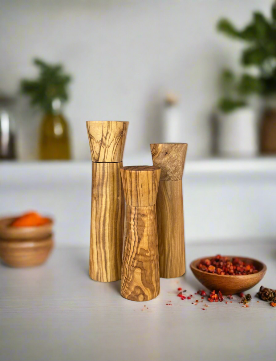 Handmade Olive Wood Spice Cracker - 3 pcs
