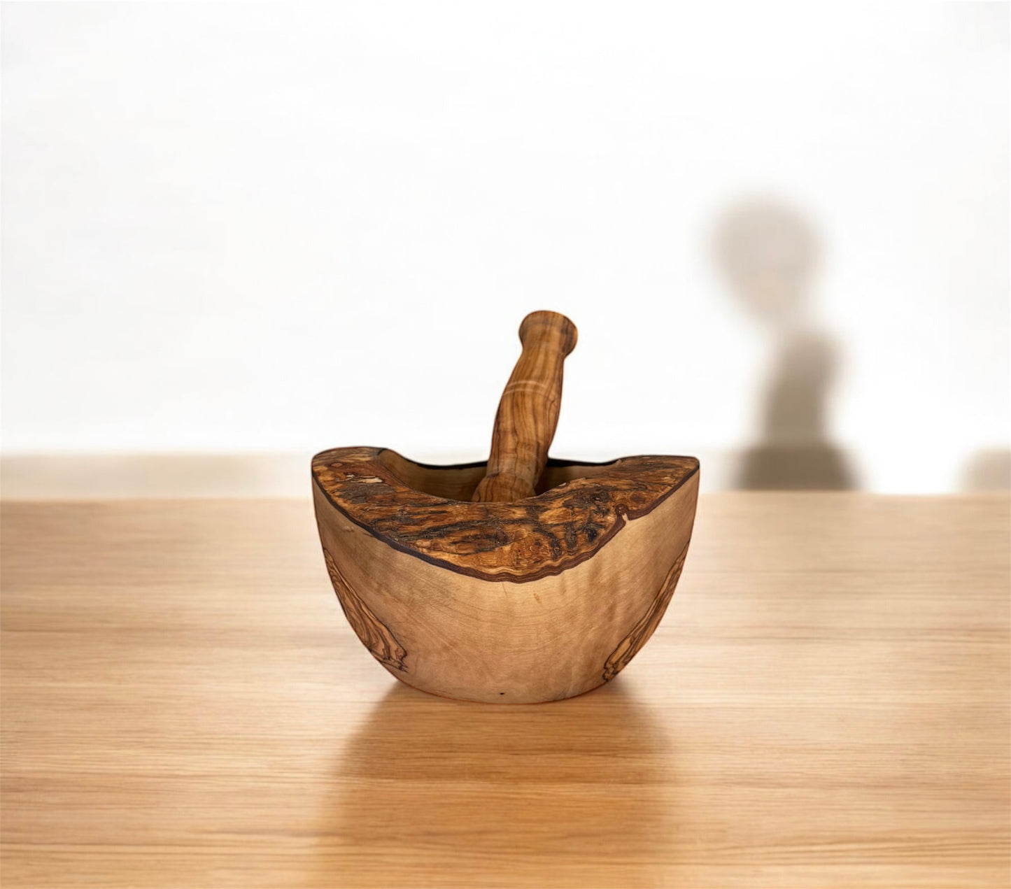 Olive Wood Mortar and Pestle - Handmade