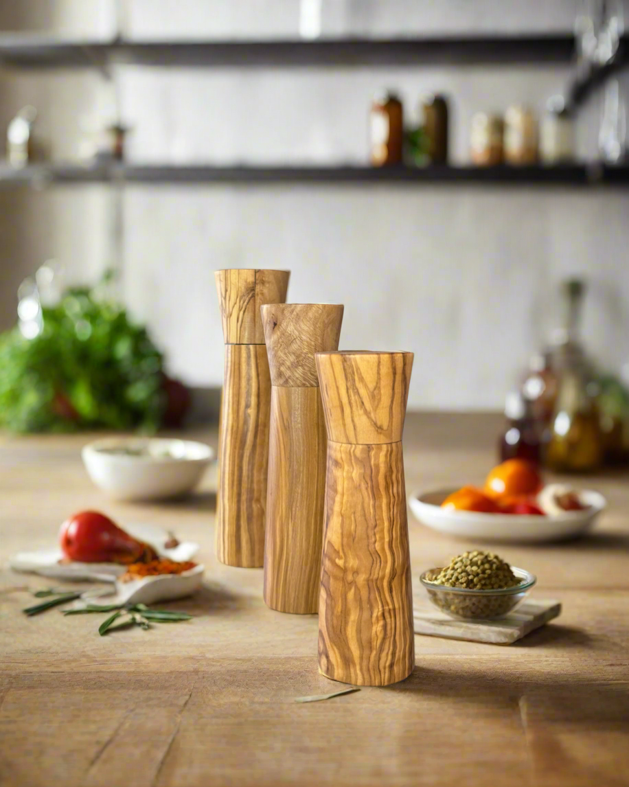 Handmade Olive Wood Spice Cracker - 3 pcs