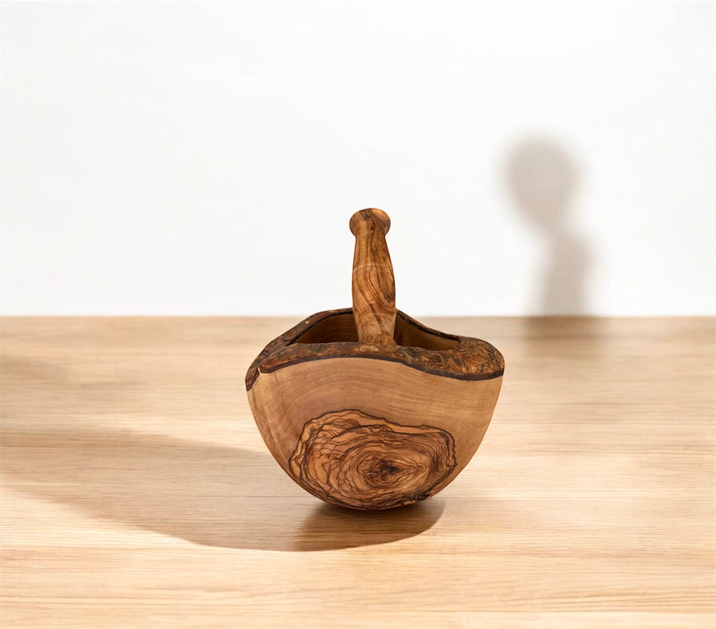 Olive Wood Mortar and Pestle - Handmade