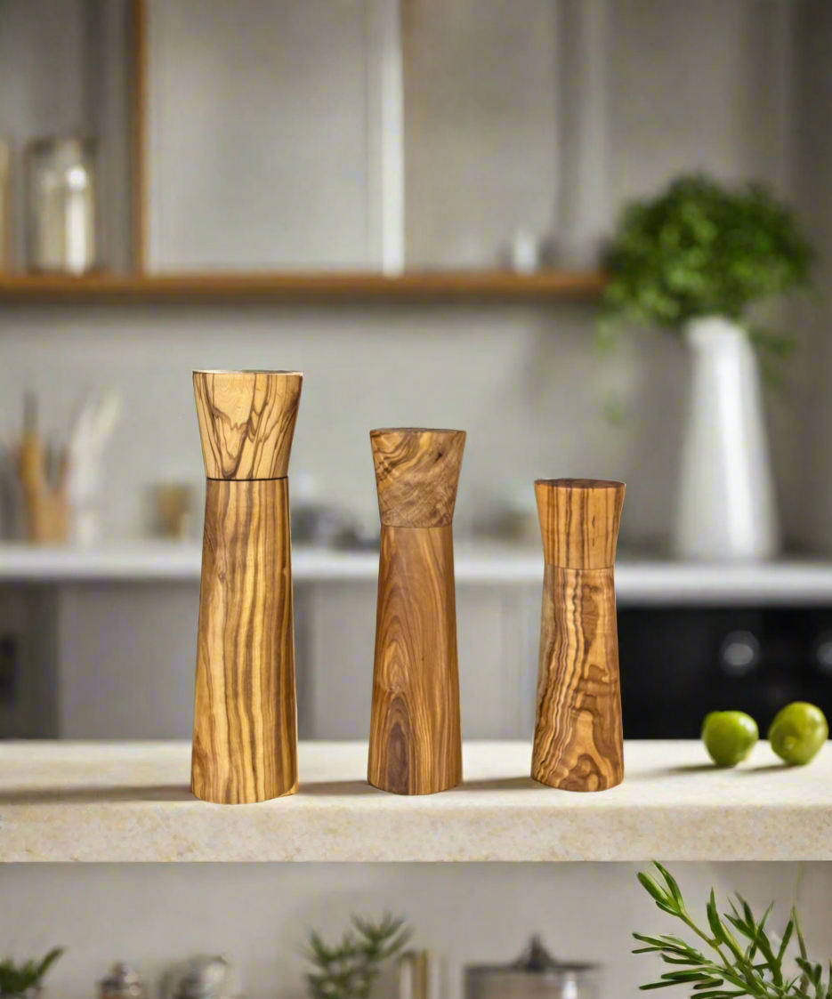 Handmade Olive Wood Spice Cracker - 3 pcs