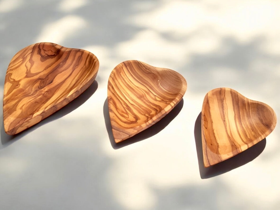 Olive Wood Heart