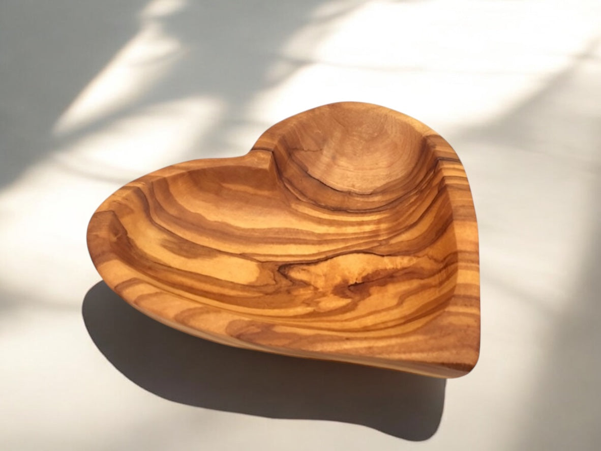 Olive Wood Heart