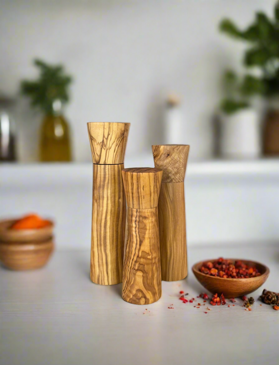 Hand-made Olive Wood Spice Cracker - 3 pcs