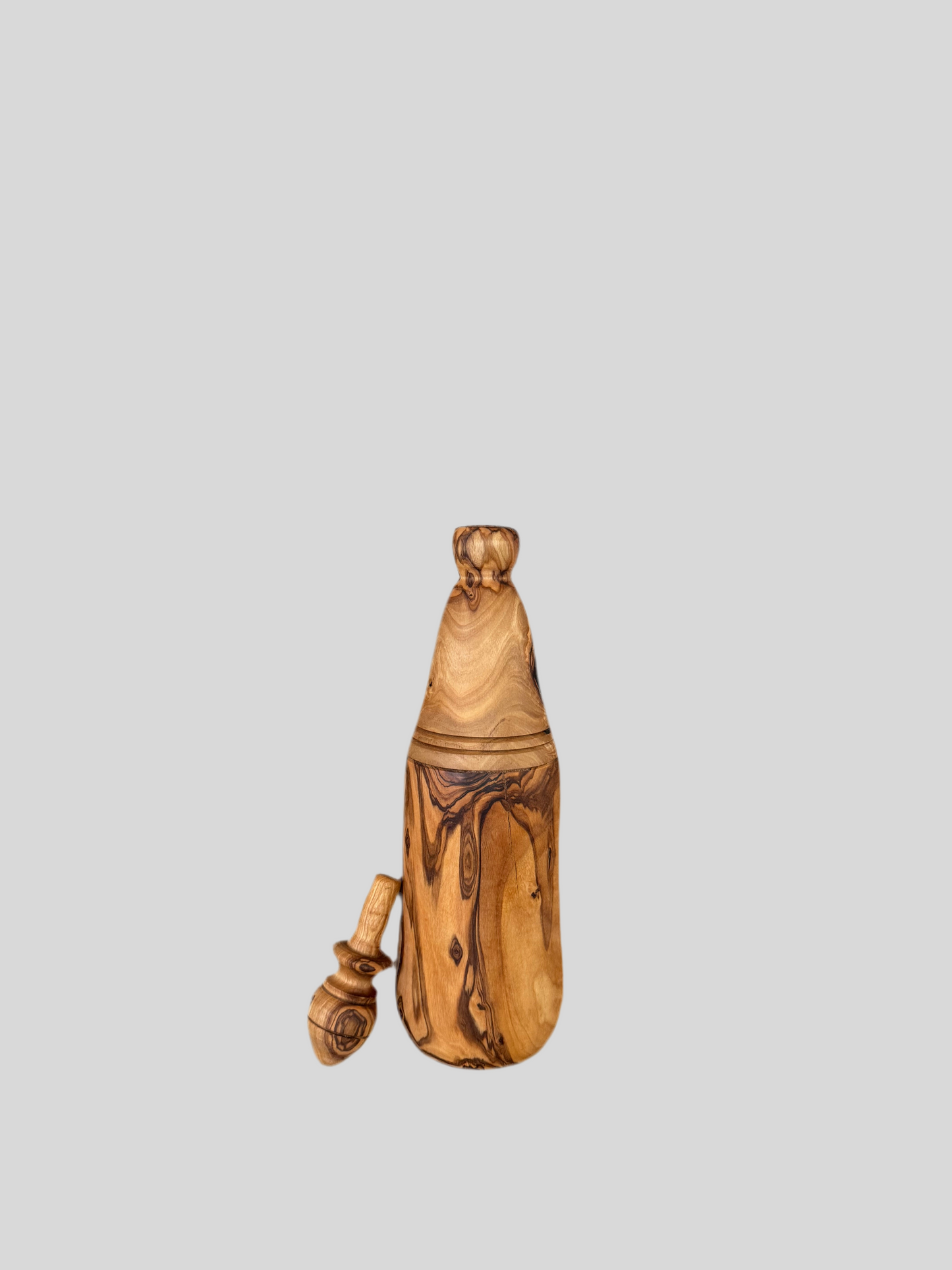 Olive Wood Oil bottle - handmade