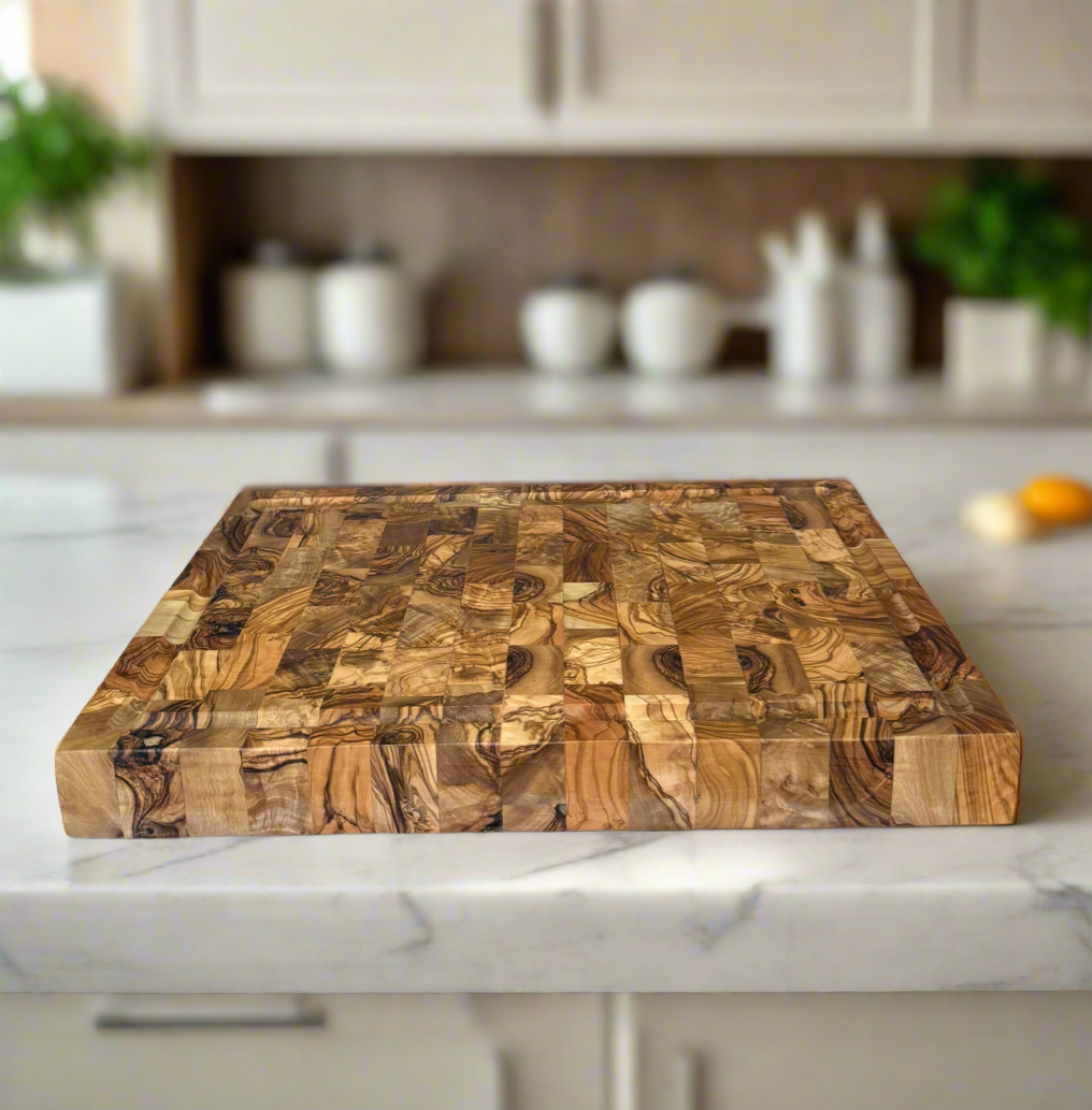 Premium Olive Wood Cutting Board - handcrafted