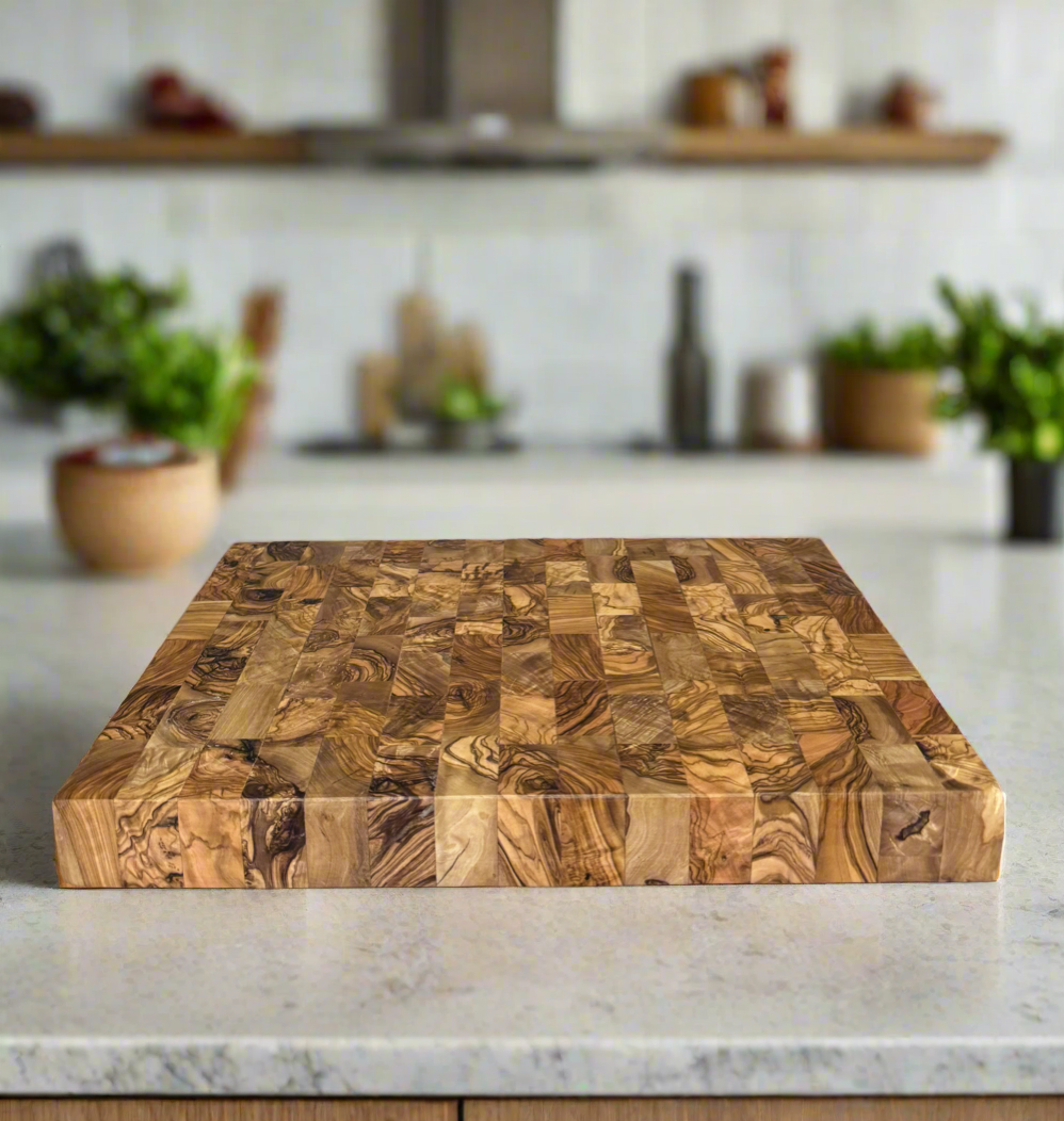 Premium Olive Wood Cutting Board - handcrafted